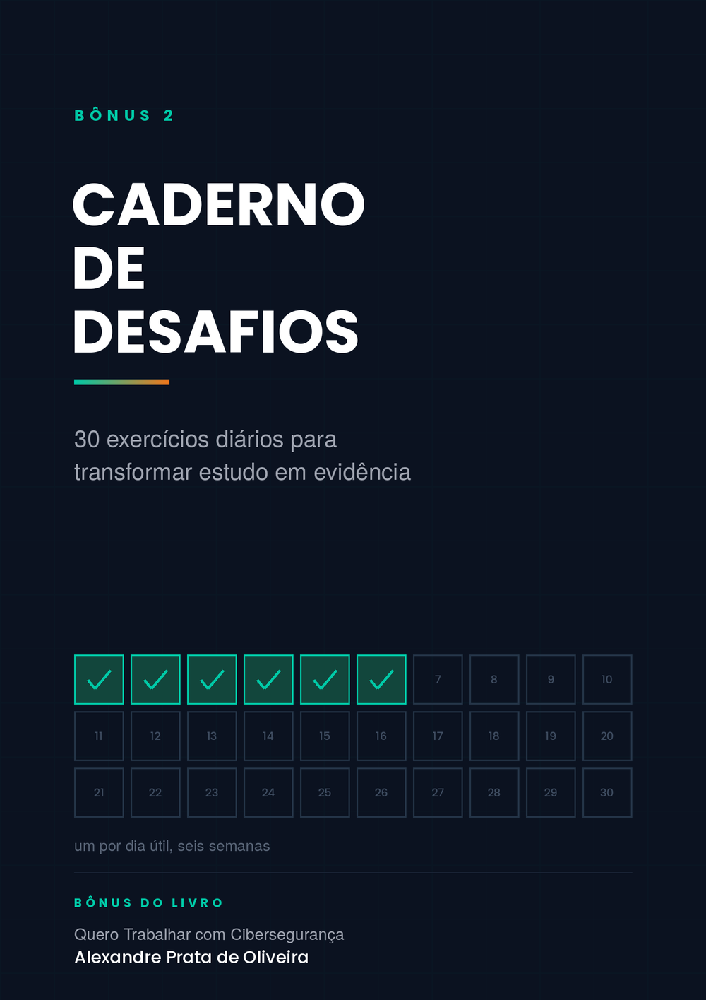 Capa do bônus Caderno de desafios